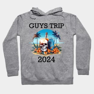 Tropical Vacation - Guys Trip 2024 (Black Lettering) Hoodie